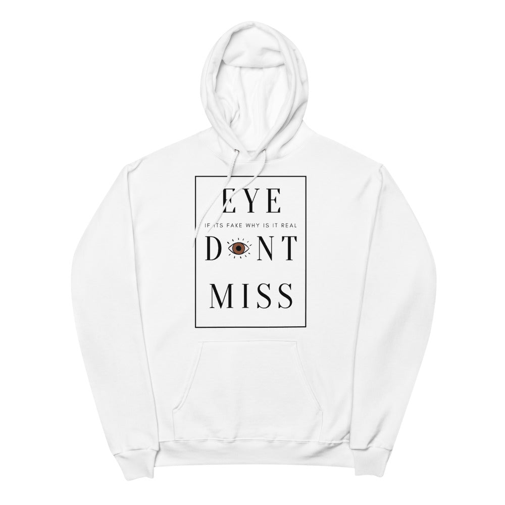 if it's fake, why is it real? Unisex hoodie