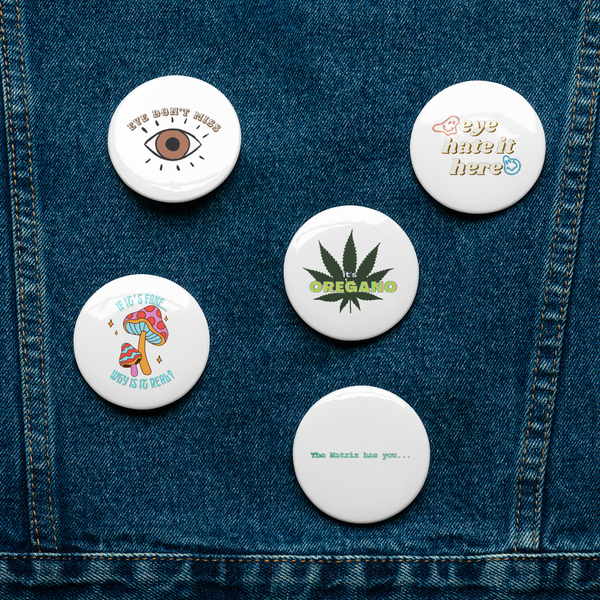 Set of pin buttons (5)